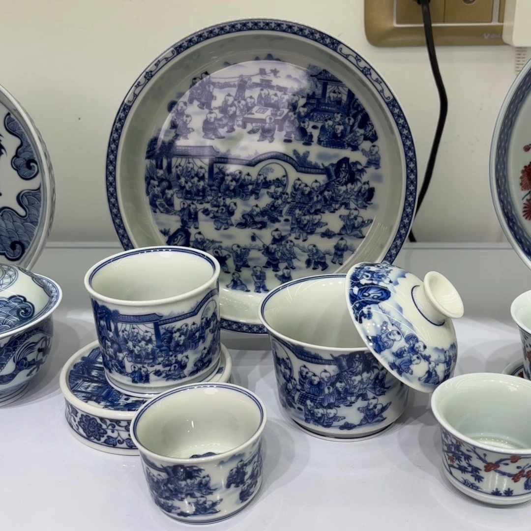 旅***途景德镇陶瓷五件套