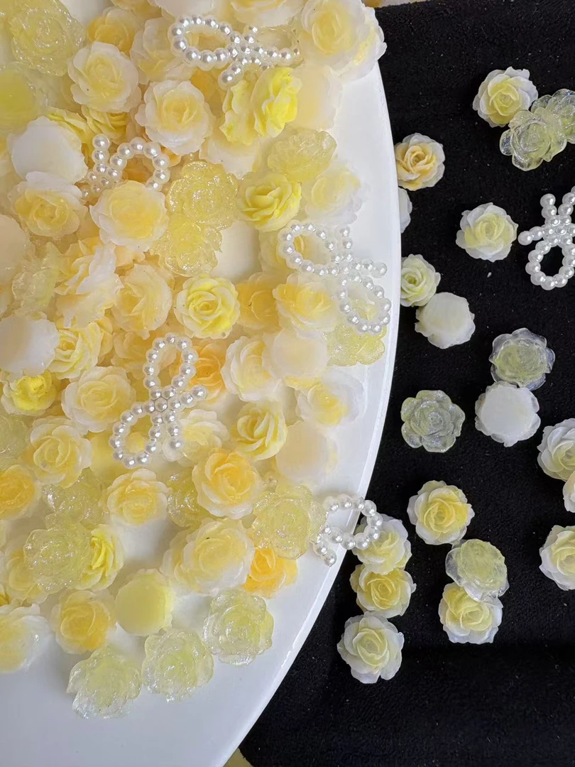 夜光花花玫瑰花栀子花电镀极光硬货
