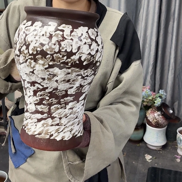 15×26 -粗陶花盆有孔-买买买