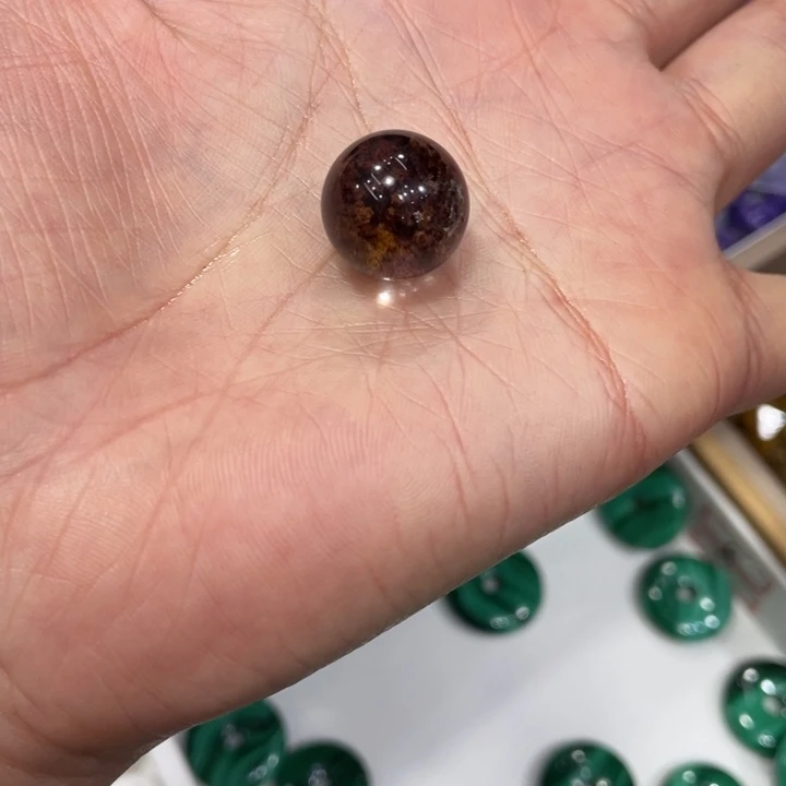 一***羊未镶嵌烟晶手链幽灵单珠打孔不退不换