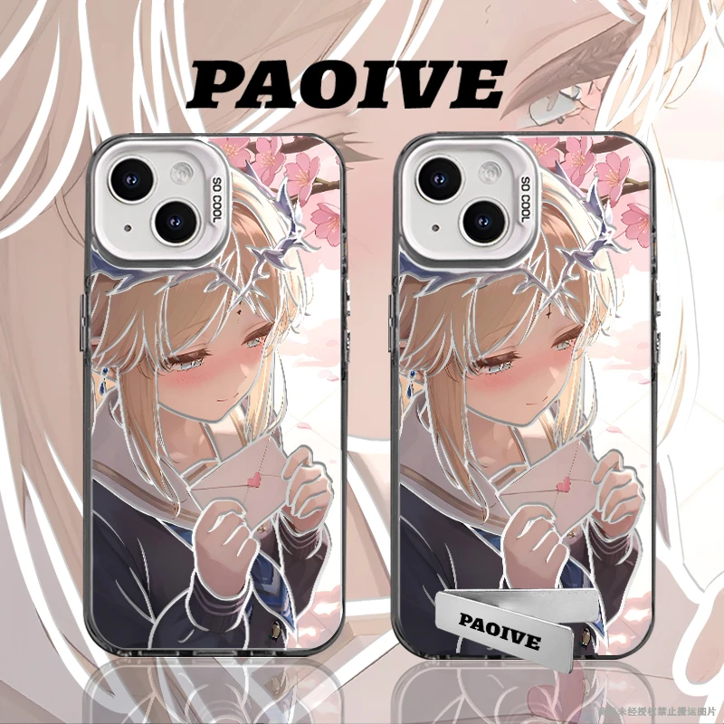 卡提希娅创意适用苹果华为vivoiPhone小米三星防摔彩银手机壳