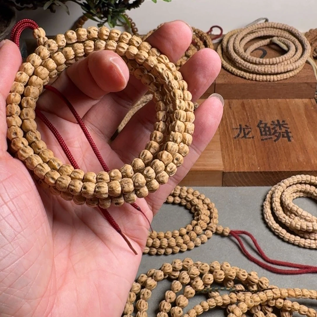 柏香籽/百香籽手串6毫米爆纹