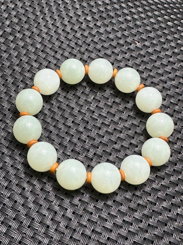 和田白玉手串吊坠挂件