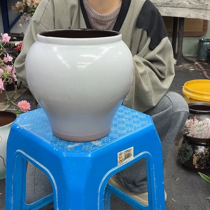 16×21 -粗陶花盆有孔-买买买