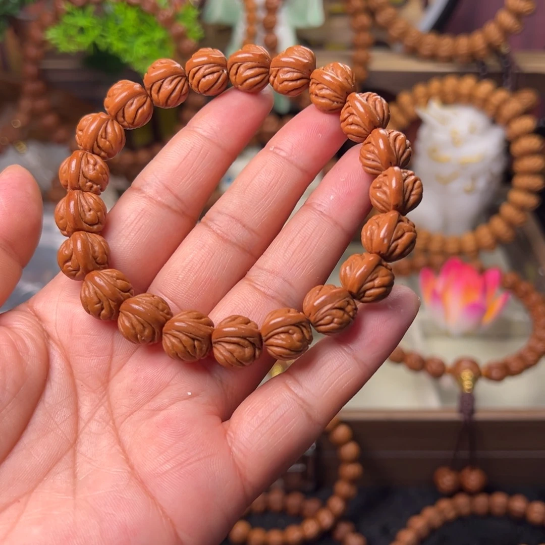 乘***浪桃核手串双脊龙手串12