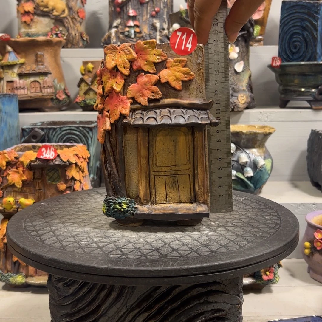 微瑕714 号陶然花盆手工花盆