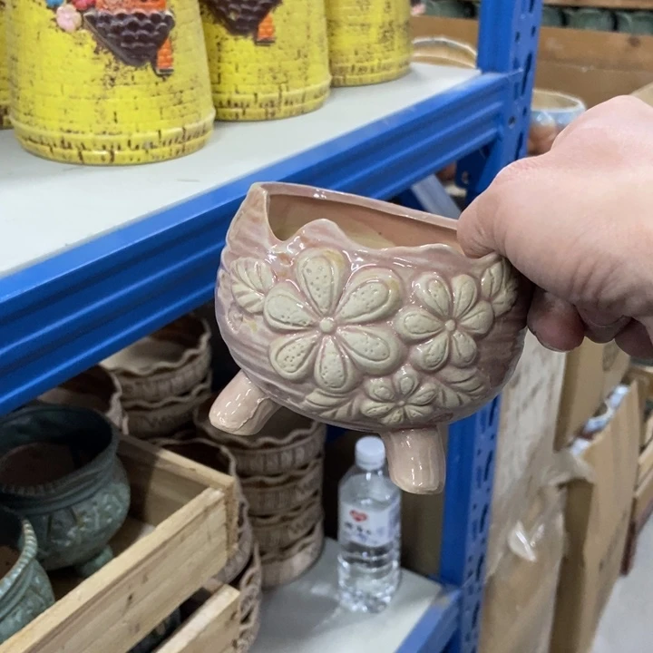 陶瓷花盆单场满9.9发9.5*8.5