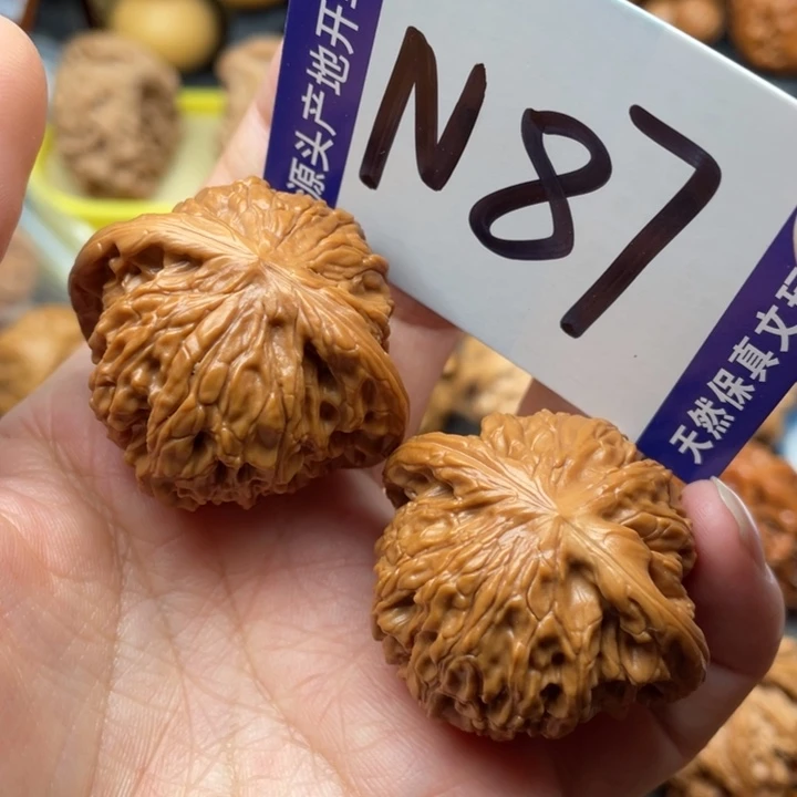 文玩核桃把件磨盘39尺