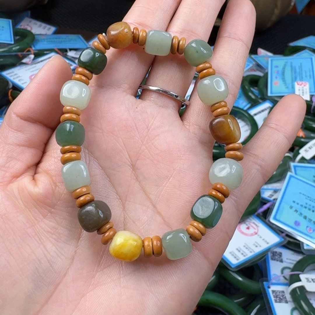 和田玉手链未镶嵌