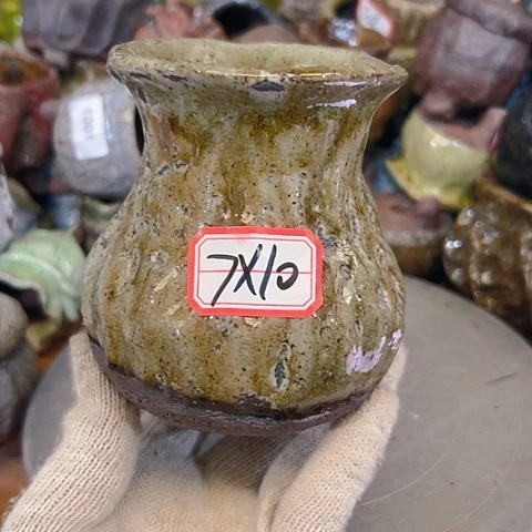 粗陶花盆手工花盆