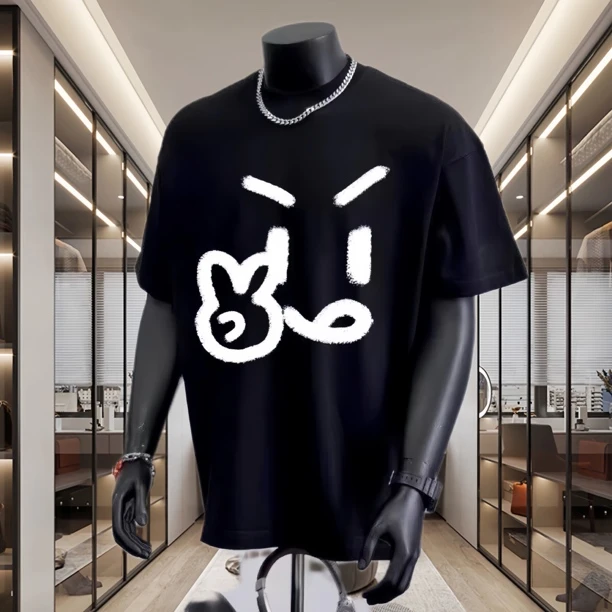 时尚春夏季美式新款t恤潮牌短袖男生ins宽松百搭休闲痞帅上衣服