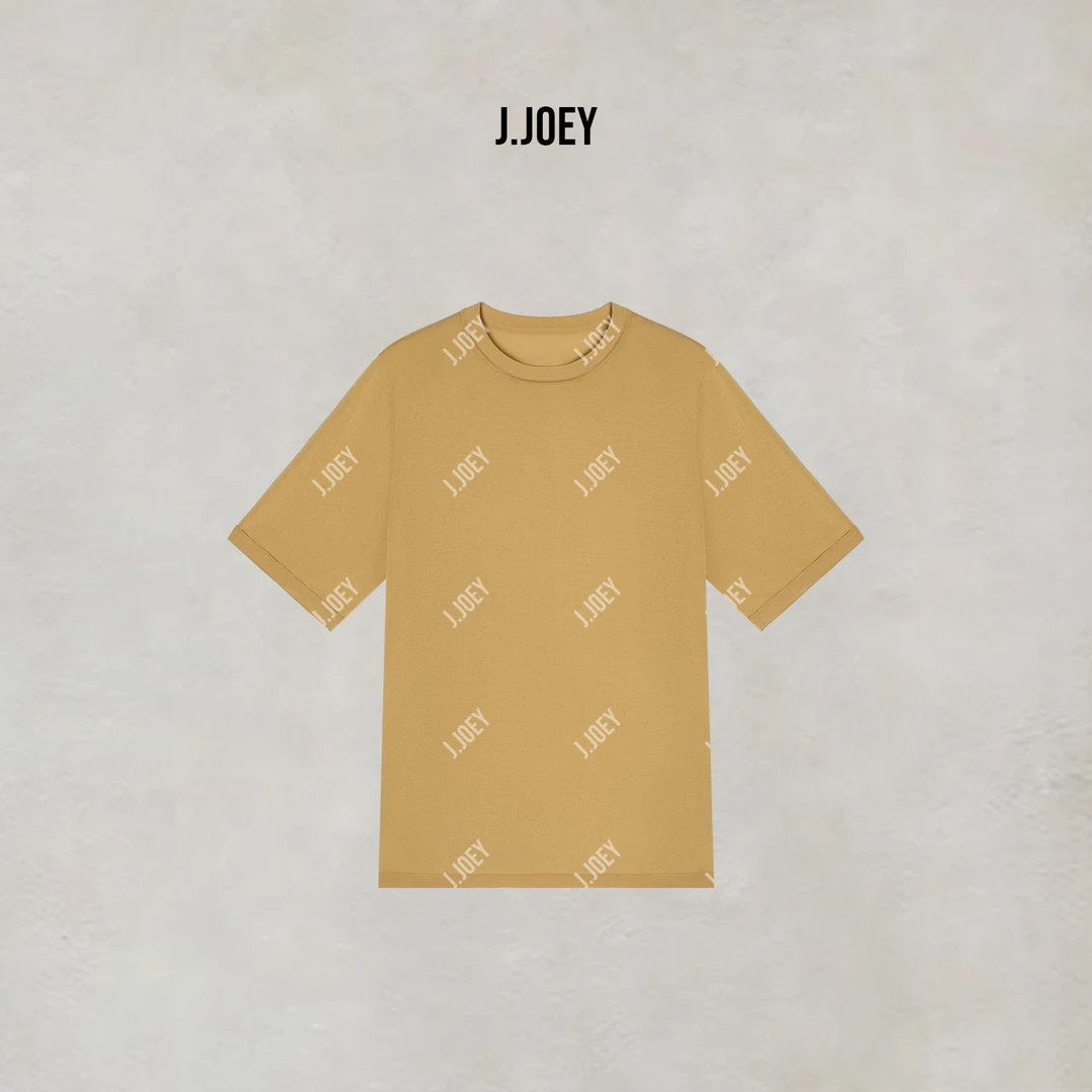 J.JOEY 清凉罩衫”复古经典纯色休闲百搭中袖针织衫 B50613