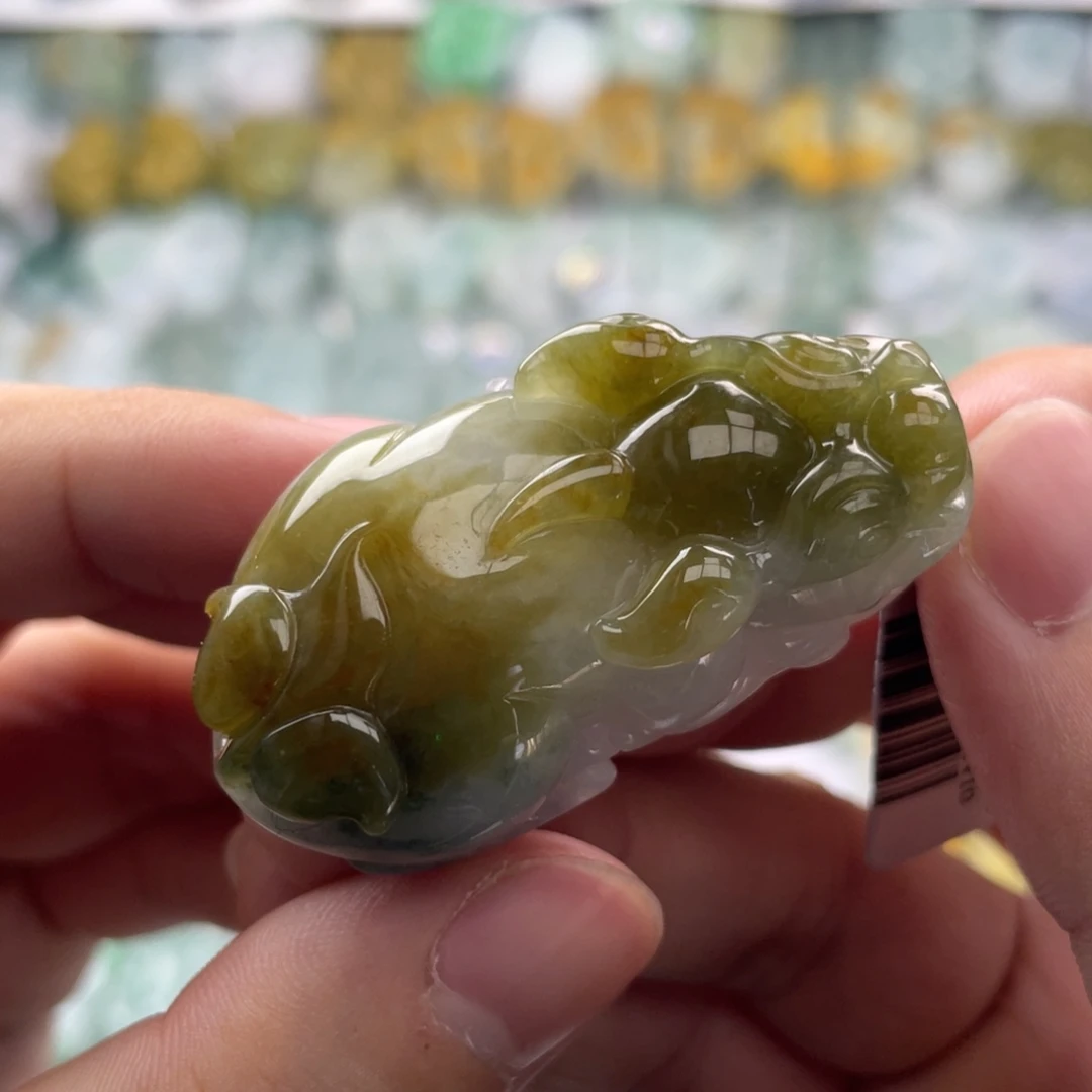 翡翠未镶嵌颈饰貔貅10