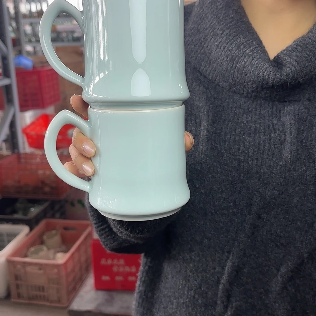 龙泉云间青瓷小米茶器