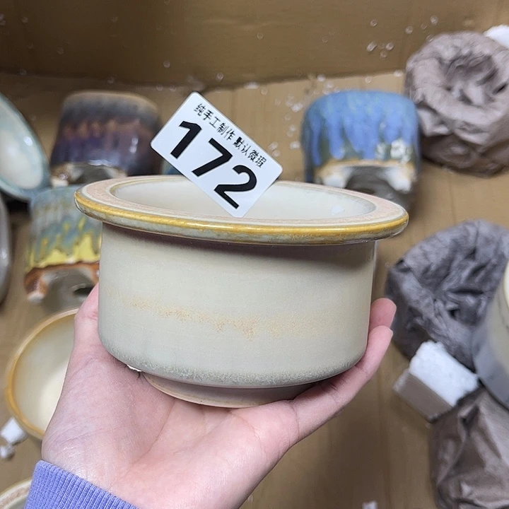景德镇手工陶瓷盆 口9.5