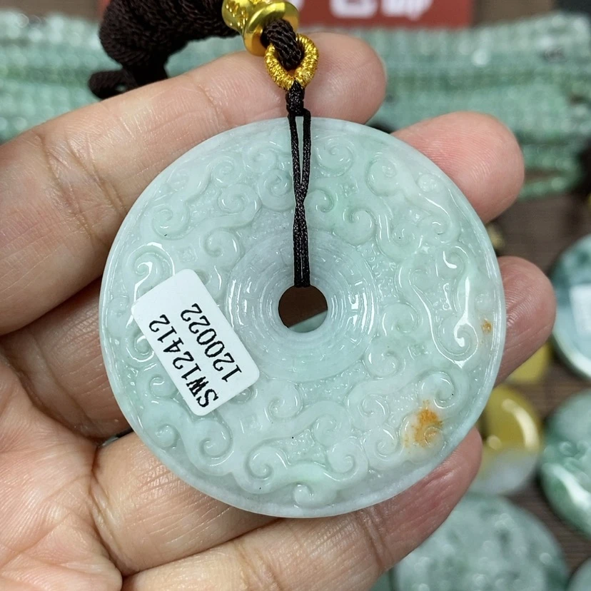 【闪购商品】翡翠颈饰未镶嵌玉吊坠翡翠玉仿古平安扣