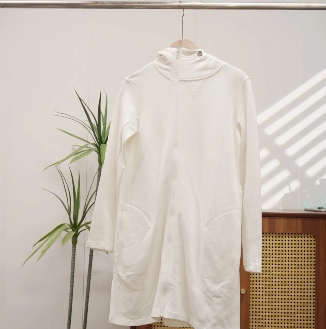 春秋中长款男女同款连帽卫衣11667