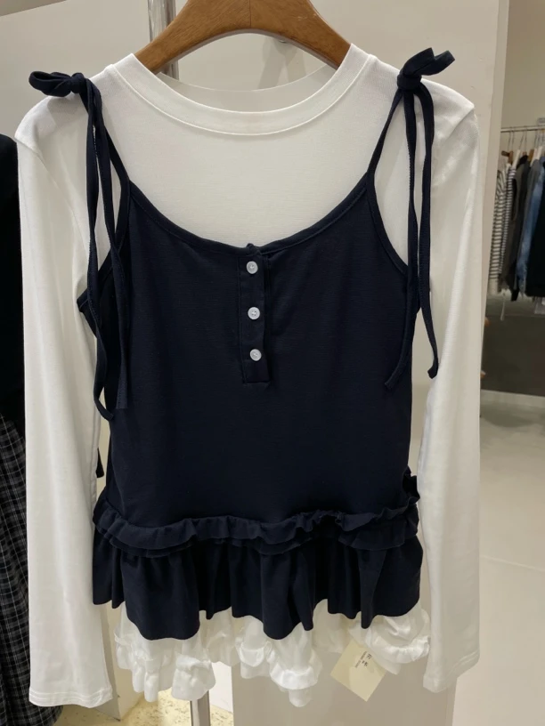 FW2015春 两件套花边上衣