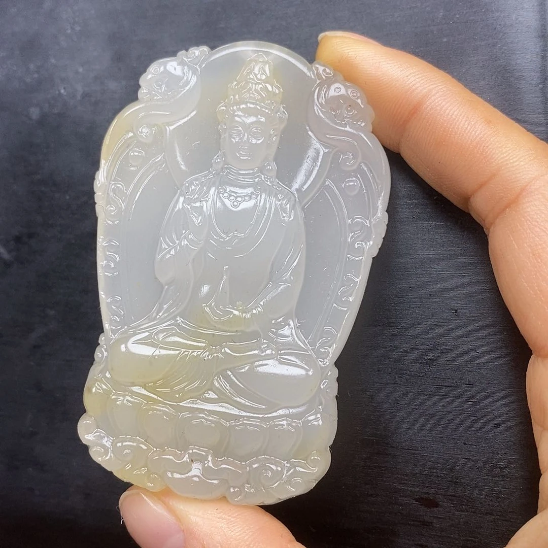 石英质玉（黄龙玉）颈饰未镶嵌