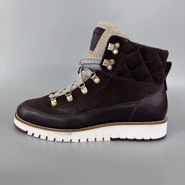 Cole haan/歌涵co108 全皮坡跟高帮休闲鞋