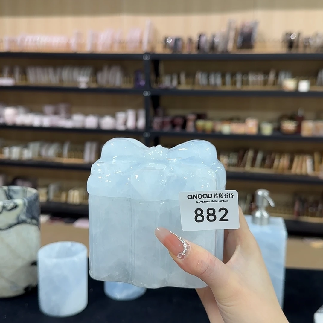冰川蓝水晶礼物罐882