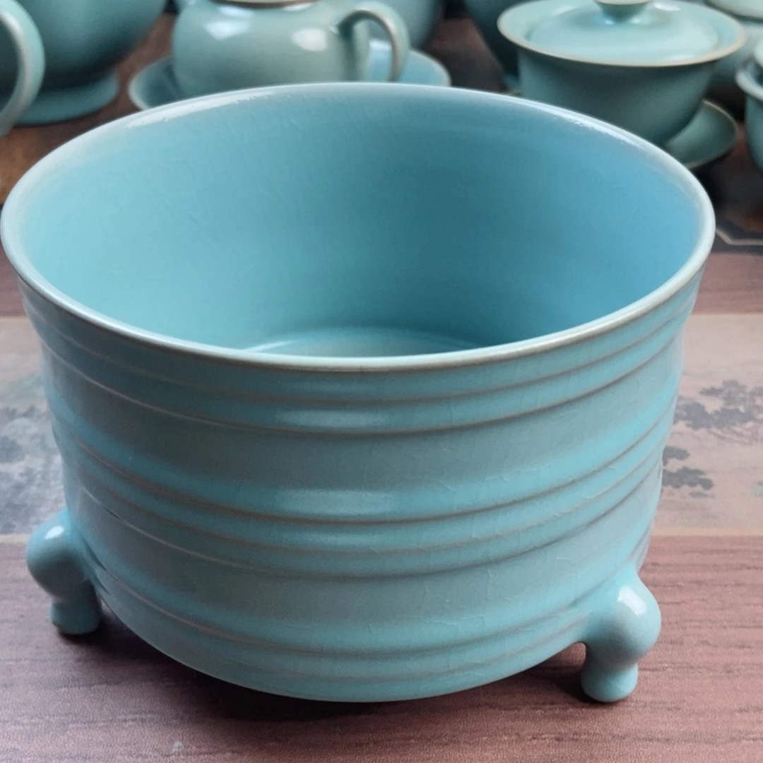 摆件瓷原产地原矿汝瓷～茶器