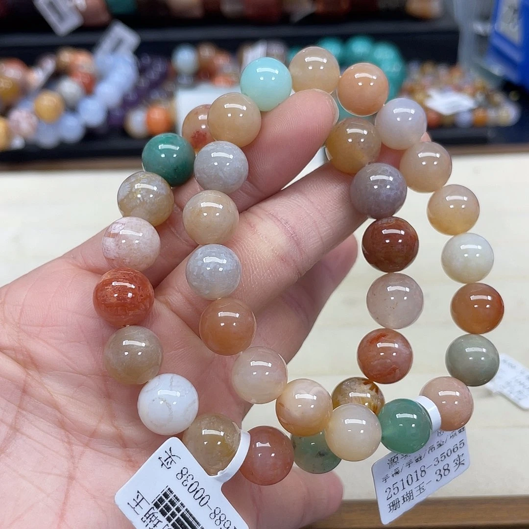 未镶嵌手串硅化珊瑚（珊瑚玉）425