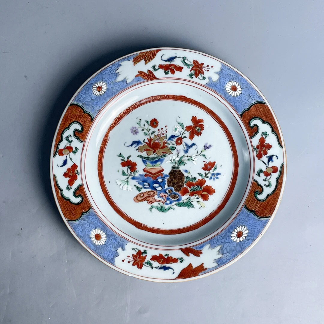 M25H7008969 - 清雍正粉彩描金花卉纹赏盘3