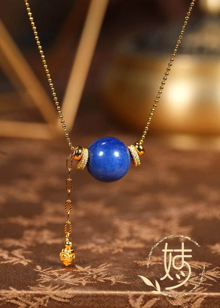 【婧婧精选】臻品 · 星际蓝DIY吊坠 款项链 约12mm左右