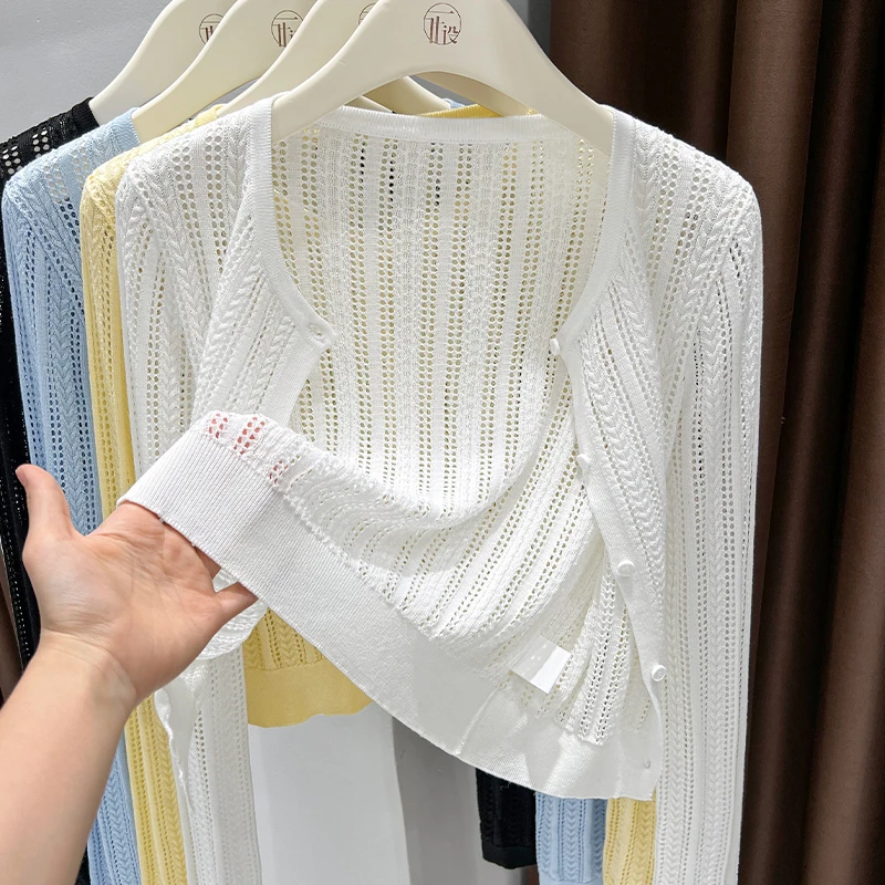 慵懒风宽松针织小外套女2026新款配裙子外搭短款披肩长袖开衫上衣