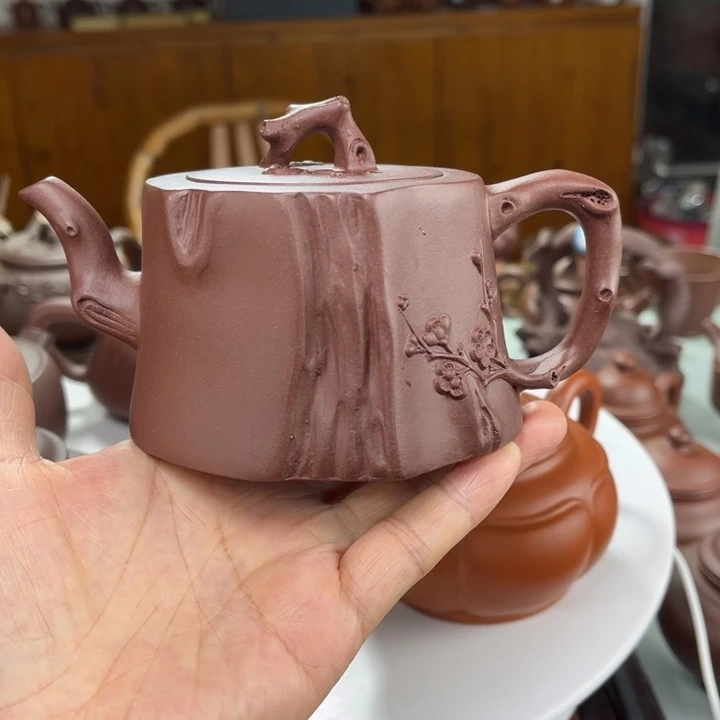 茶壶紫砂紫砂花茶