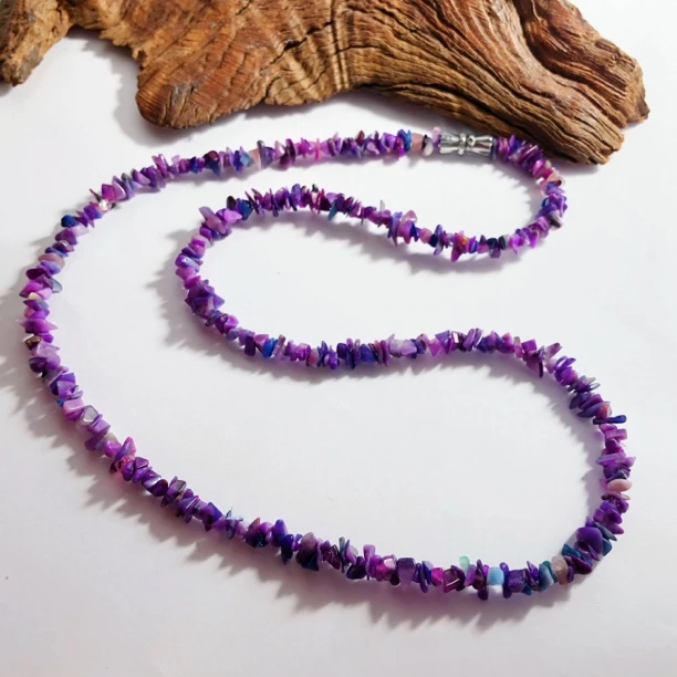 【耿总珠宝】天然舒俱来项链帝王樱花紫玉化随型6多样发一DD1581