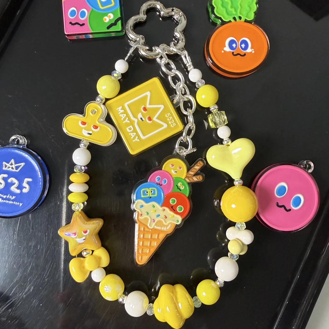 五月天怎么穿都好看系列—黄色系手机链手机挂链