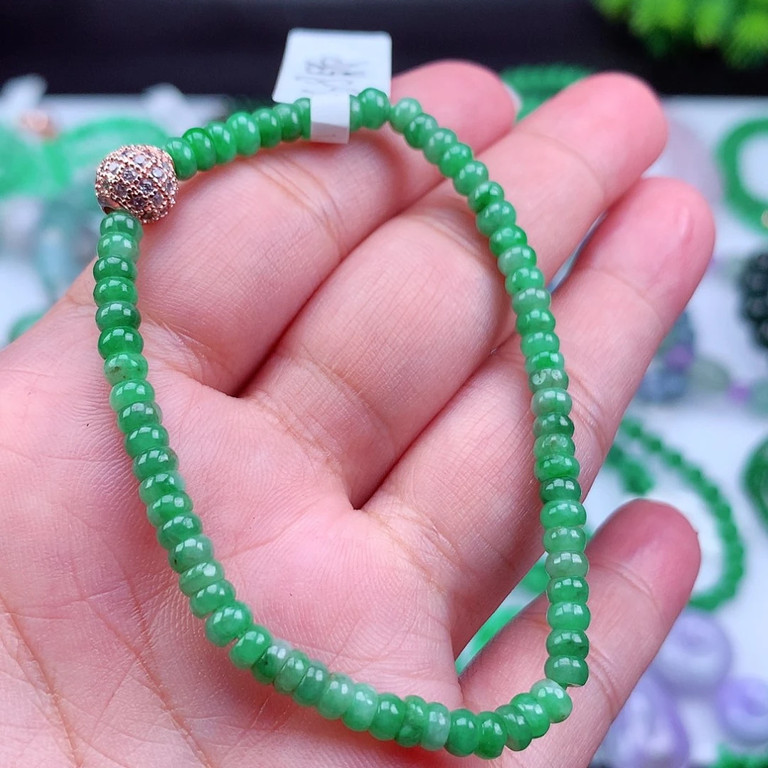 未镶嵌手链翡翠手串