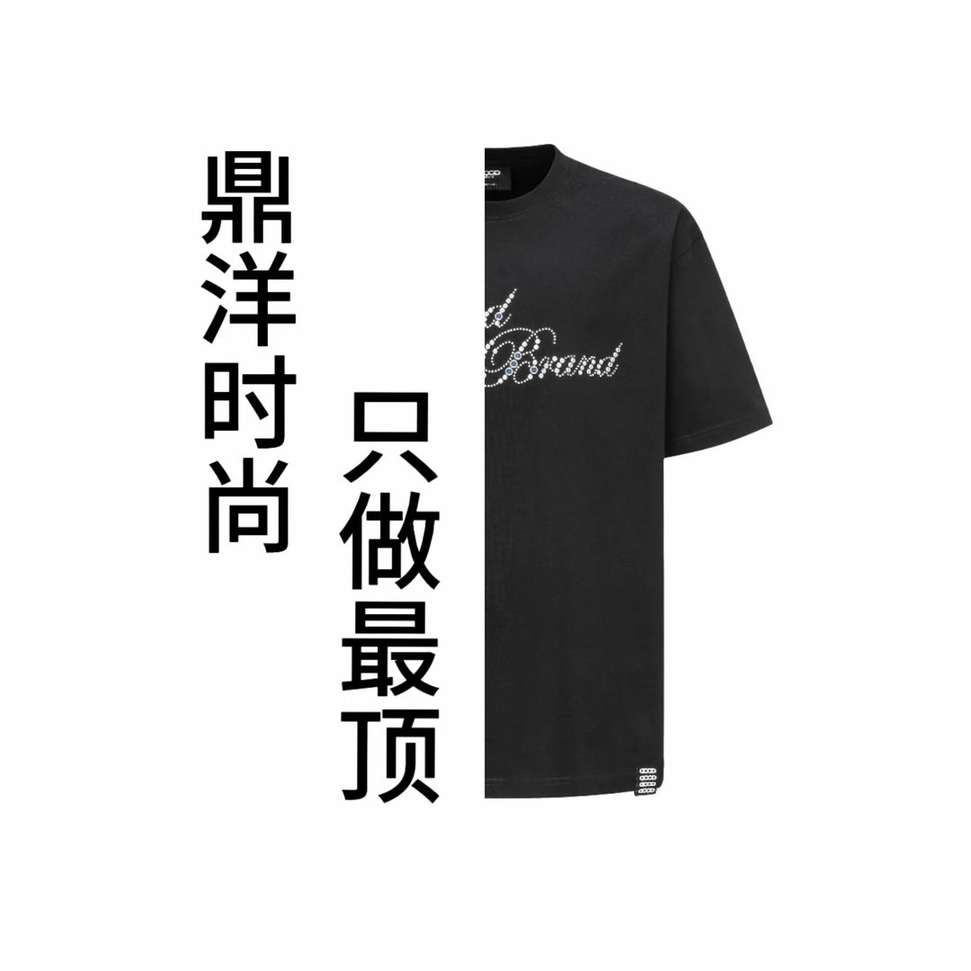 good家鼎级高端品质t花体烫片花卉轻奢时尚高级感短袖T恤