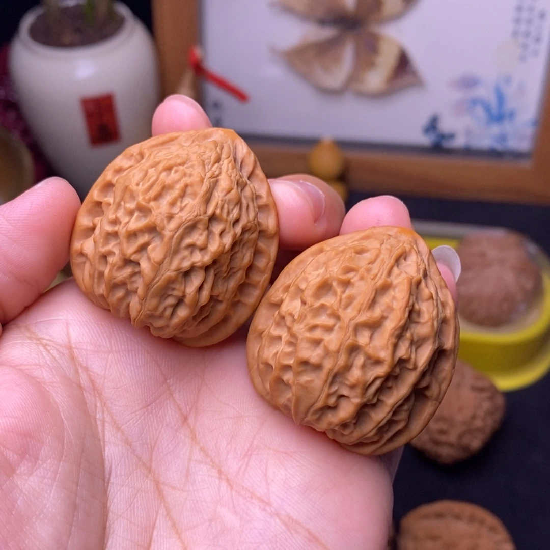 把件文玩核桃35金牛