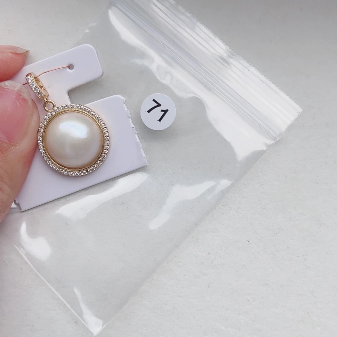 银S925镶嵌拼合珍珠（马贝珠）颈饰沛*