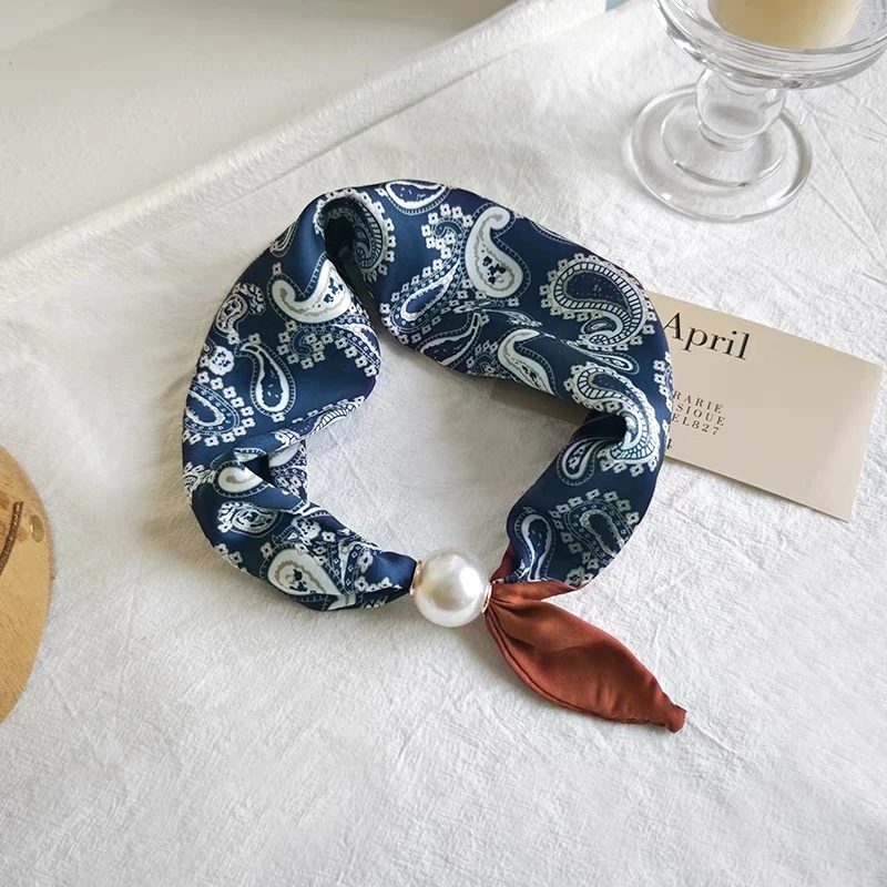 【磁吸腰果花】气质磁吸小丝巾J