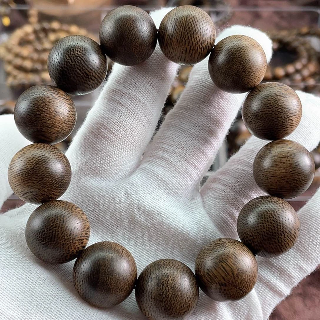 沉香手串皇**饰越南芽庄白棋