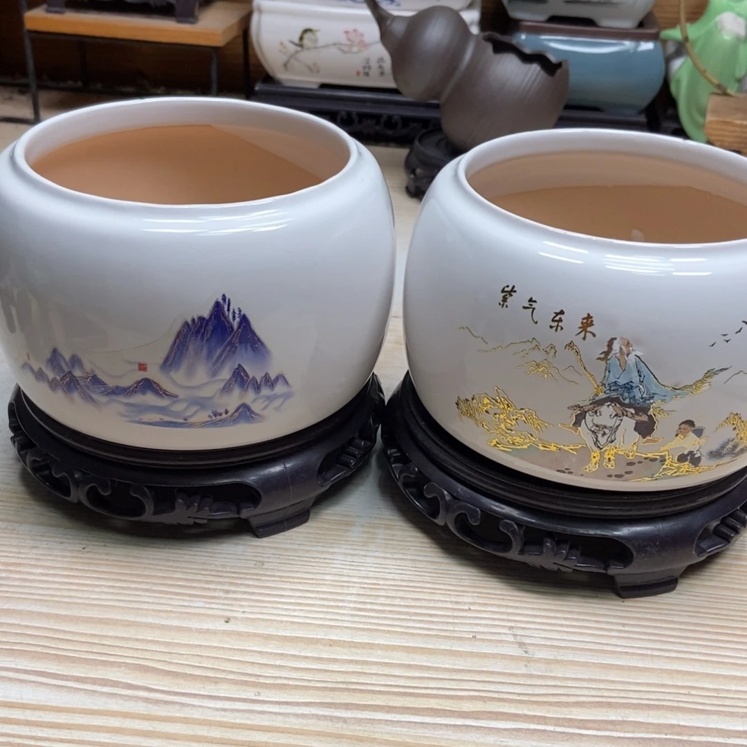 瓷片陶瓷花盆陶瓷艺术