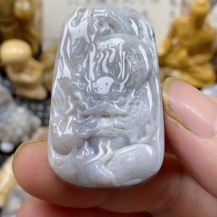 颈饰未镶嵌硅化珊瑚（珊瑚玉）小