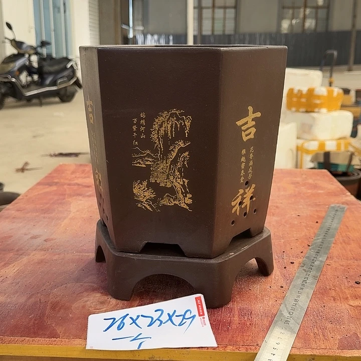 紫砂花盆手工制作10