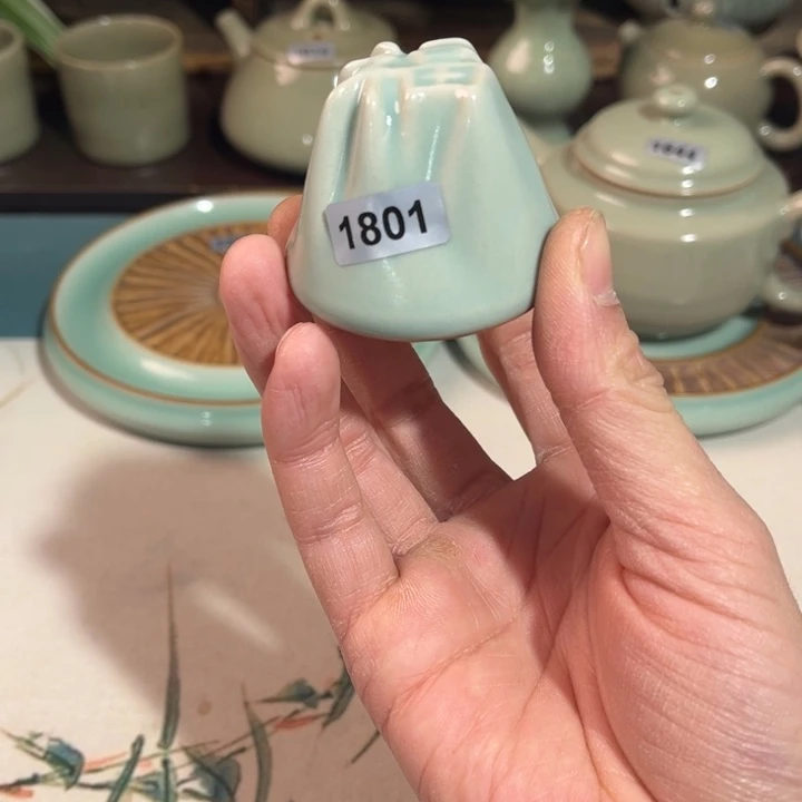 瓷杯子1801青鸾汝瓷汝州发货