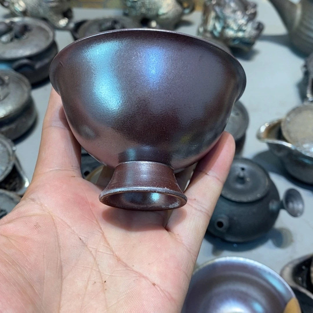 柴烧茶具陶瓷杯子
