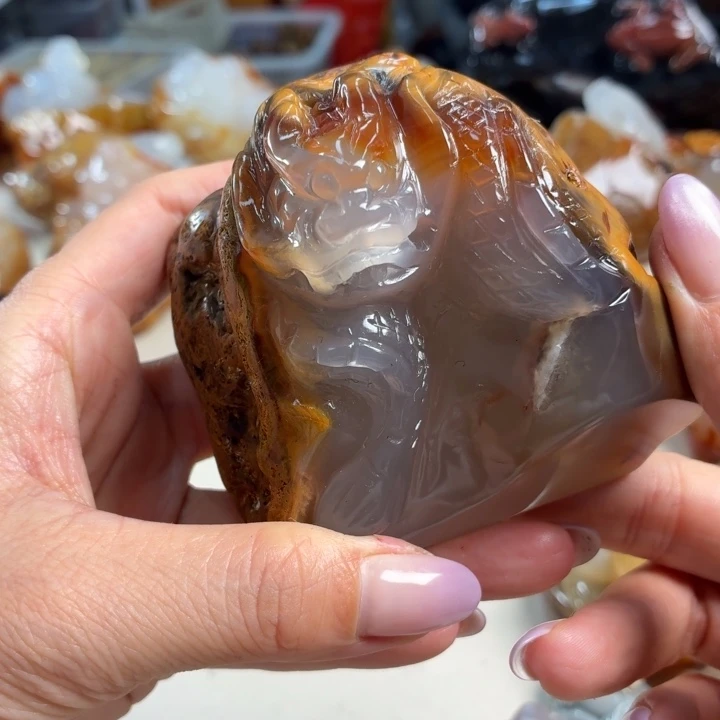 玛瑙/玉髓未镶嵌吊坠(不含链)