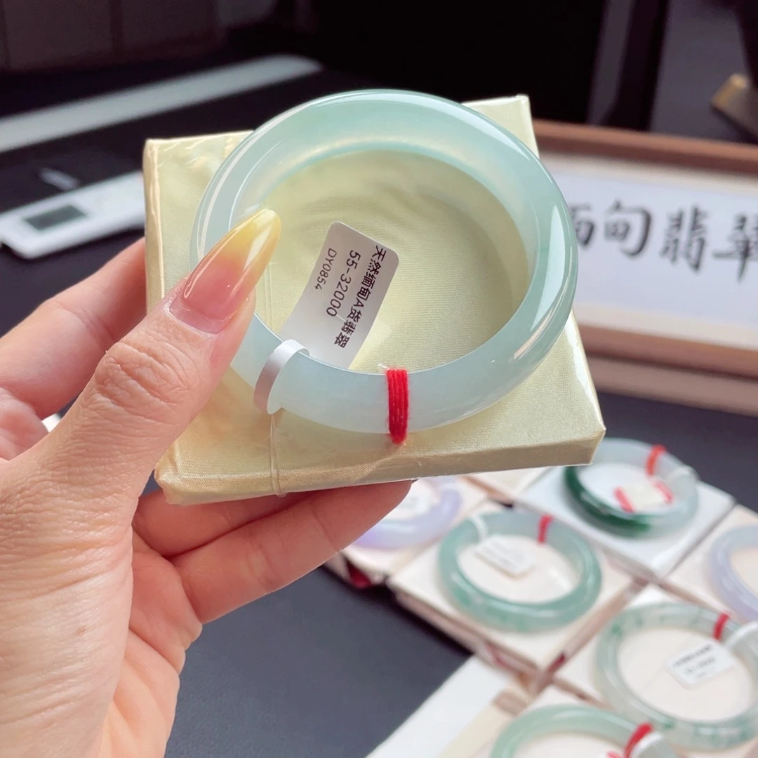 翡翠手镯未镶嵌T**?5455圈99