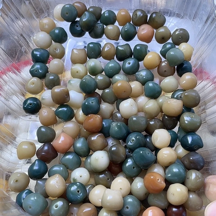 白玉菩提吊坠精品猫头13十颗