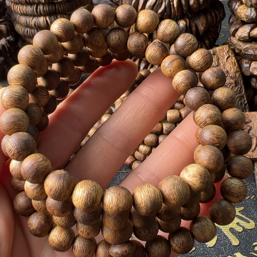 手串沉香0.8奇楠圆珠多圈