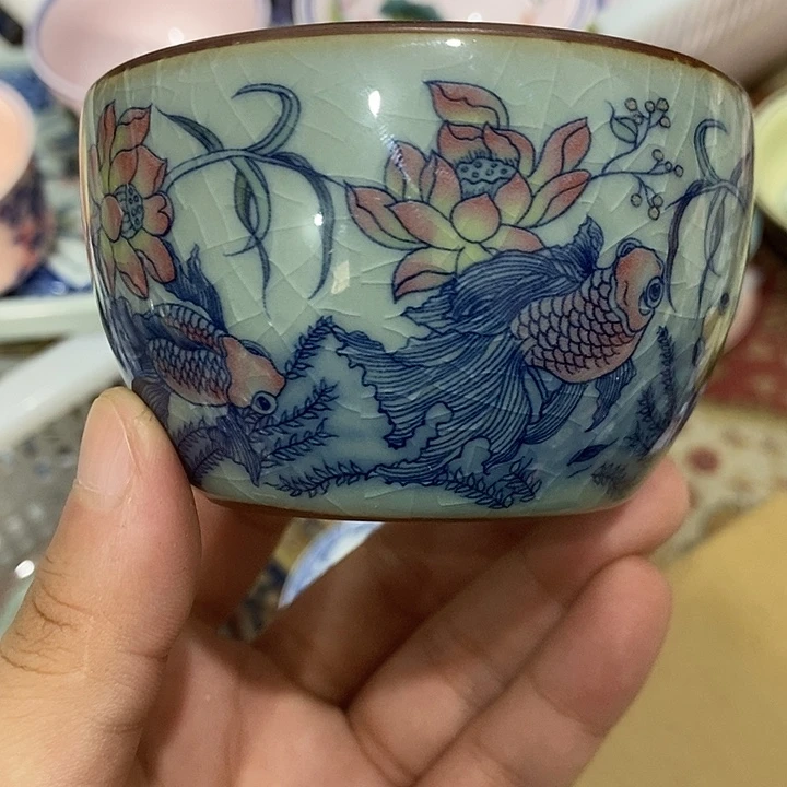 摆件陶景德镇陶瓷主人杯2344