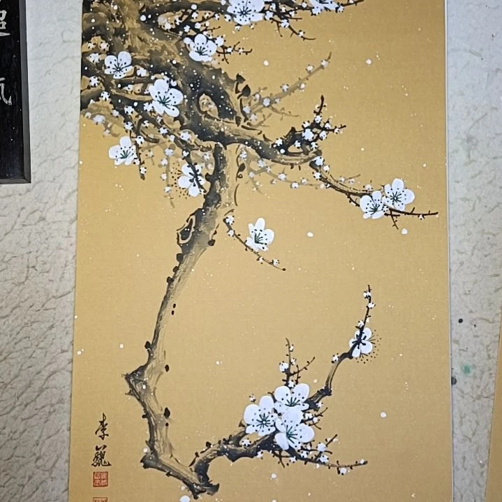 观***涛绘画精品梅花卡宣作品
